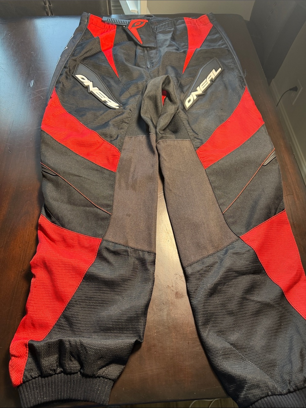 O’neal Men's Red and Black Motocross Pants; Sz.34
